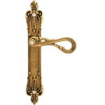 Class Aquamarine crystal (1120) Дверная ручка на планке